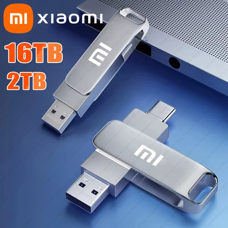 Xiaomi Type C USB Flash Drives 2TB Pendrive USB 3.2 Interface Pen Drive OTG Large Capacity 16TB U Disk Memory Stick For Phone PC