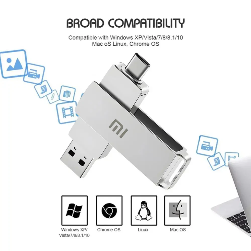Xiaomi Type C USB Flash Drives 2TB Pendrive USB 3.2 Interface Pen Drive OTG Large Capacity 16TB U Disk Memory Stick For Phone PC - Image 5